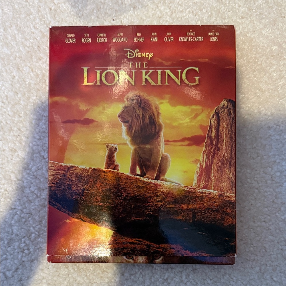 Disney The Lion King DVD - Red and Gold Cover 4K ULTRA HD